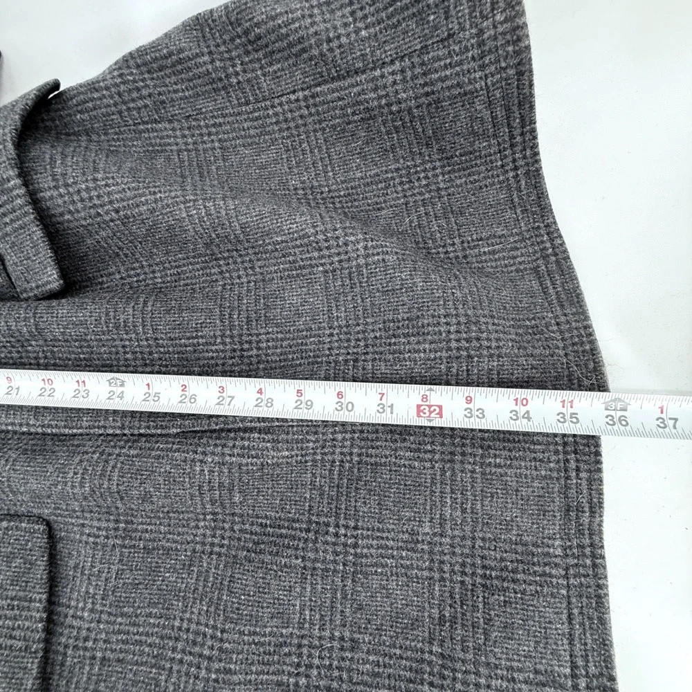 Banana‎ Republic Men's Gray Plaid Wool Blend Blazer Sport Coat Jacket